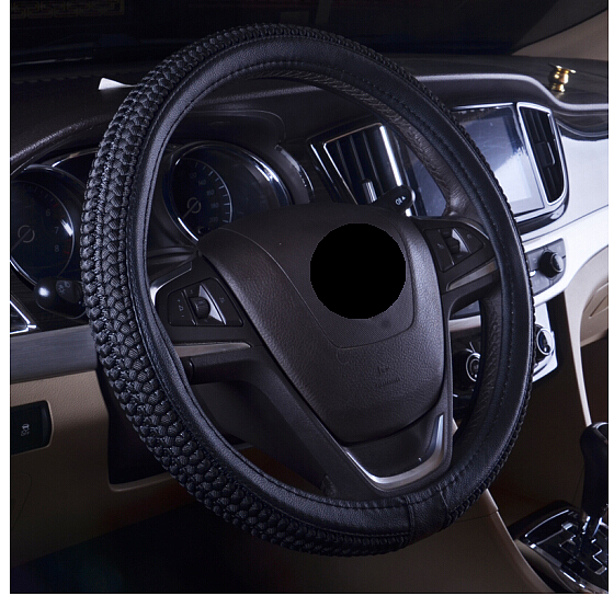 【买一送二】四季通用加厚冰丝方向盘套汽车把套送档位套送手刹套